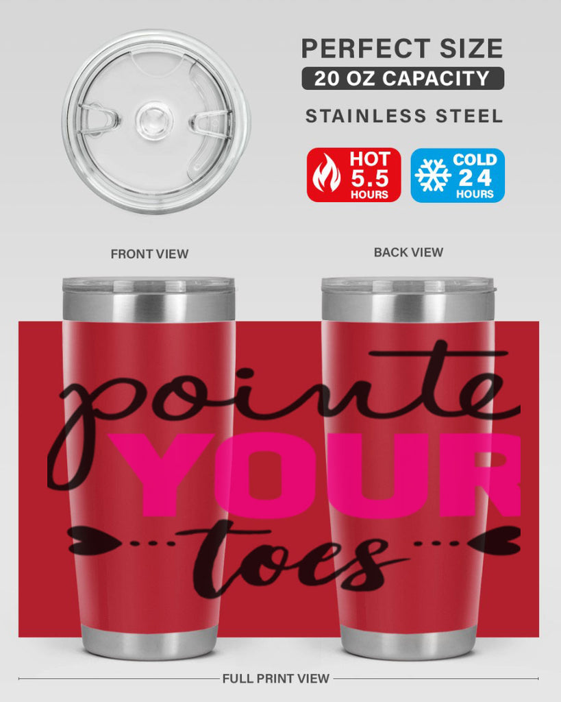 pointe your toes 71#- ballet- Tumbler