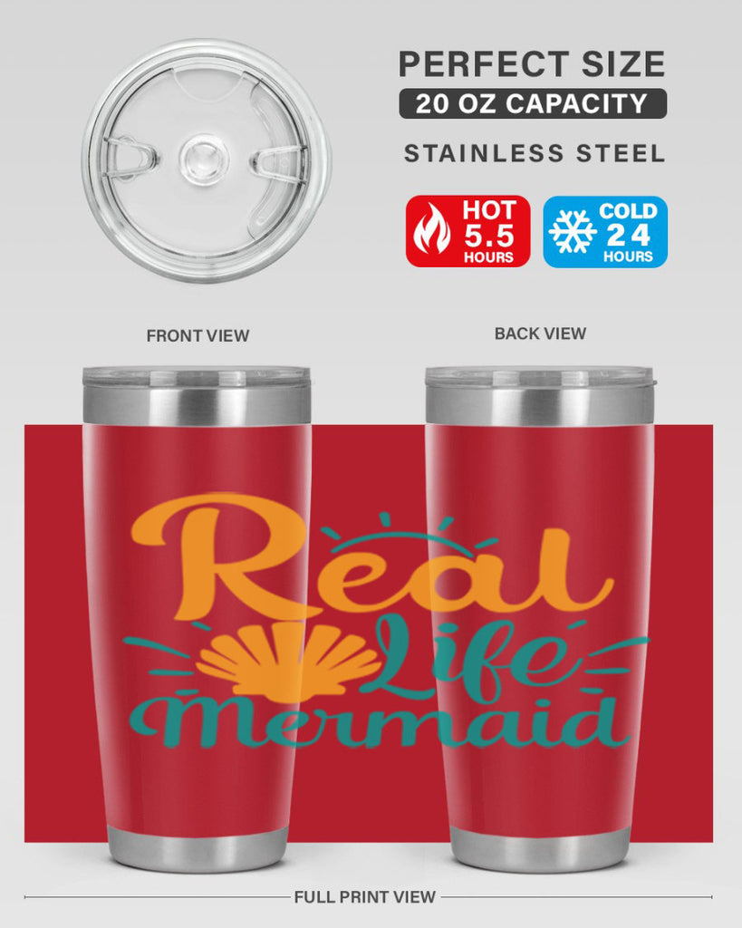 real life mermaid Style 79#- summer- Tumbler