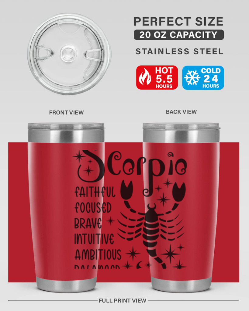 scorpio 431#- zodiac- Tumbler
