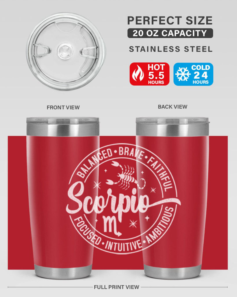 scorpio 439#- zodiac- Tumbler