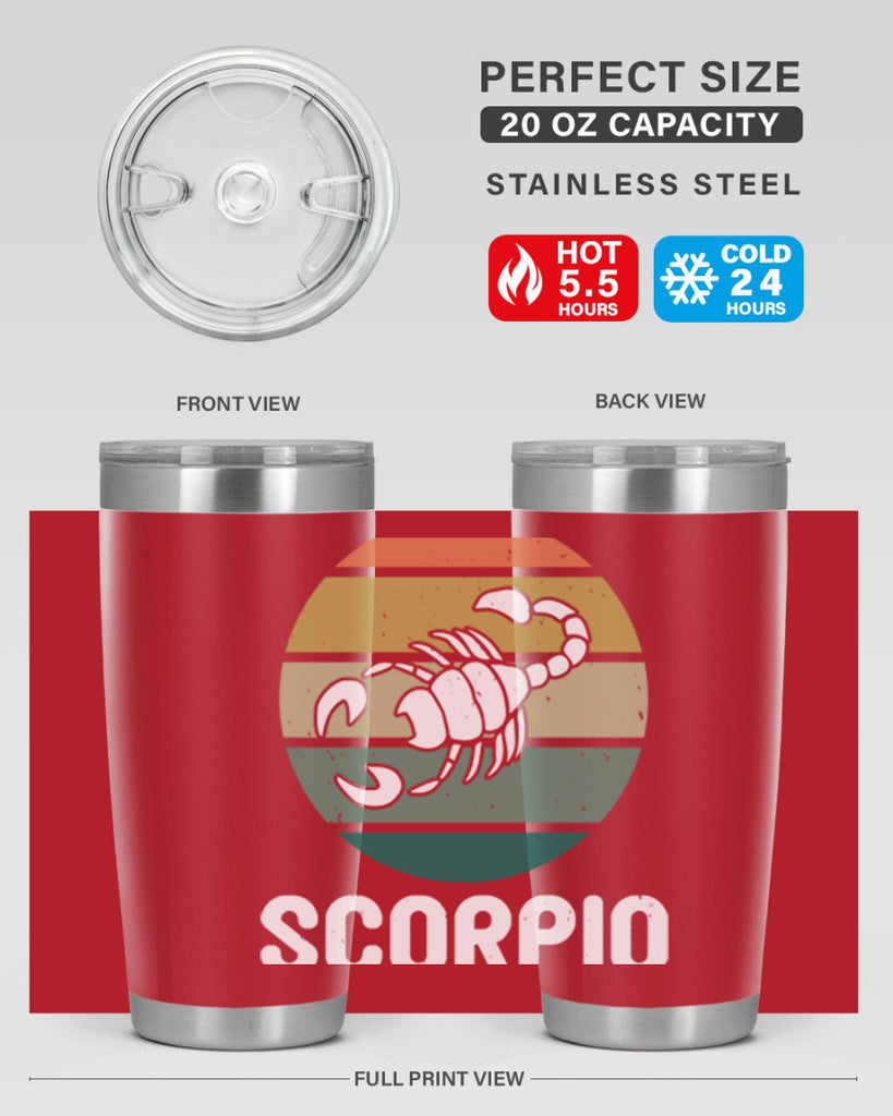 scorpio 451#- zodiac- Tumbler
