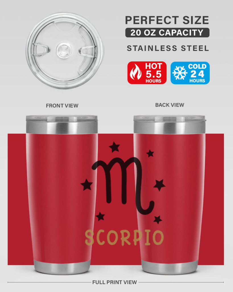 scorpio 455#- zodiac- Tumbler