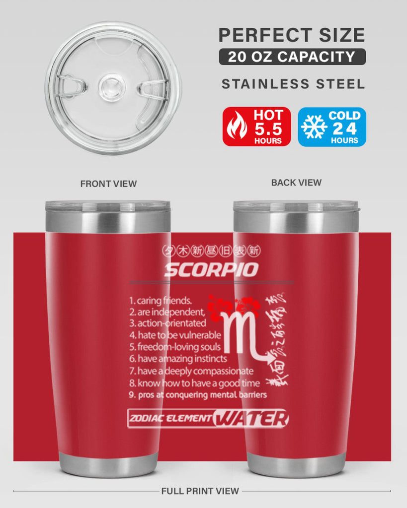 scorpio 456#- zodiac- Tumbler