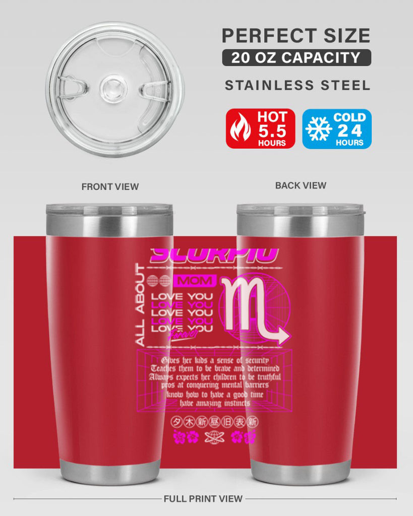 scorpio 457#- zodiac- Tumbler