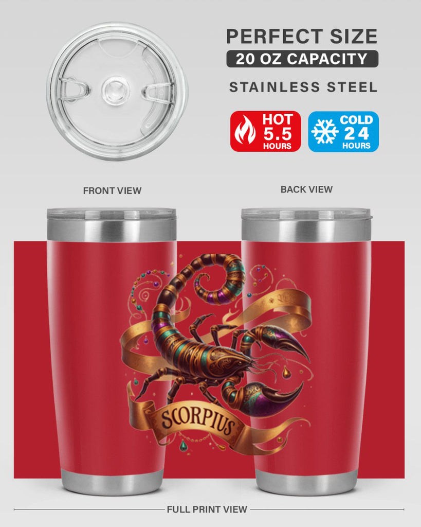 scorpio 459#- zodiac- Tumbler