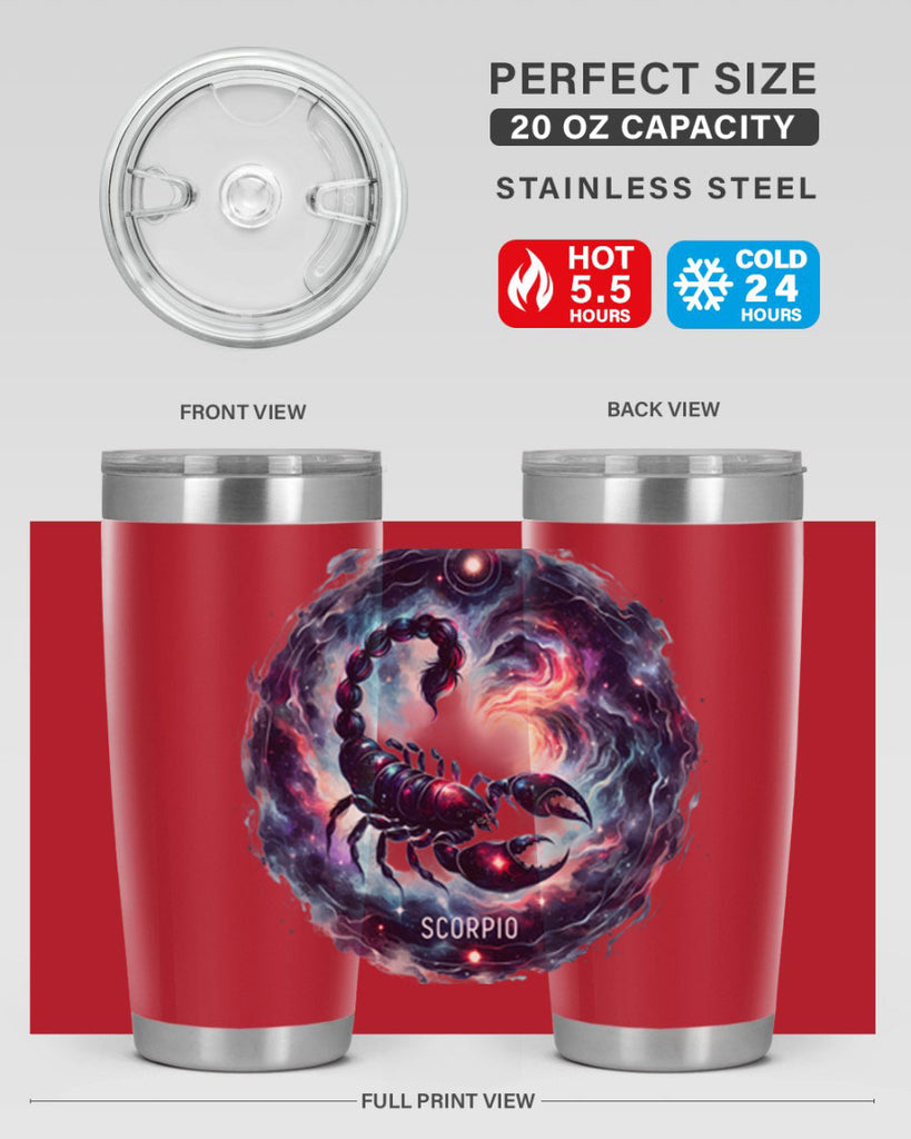 scorpio 461#- zodiac- Tumbler