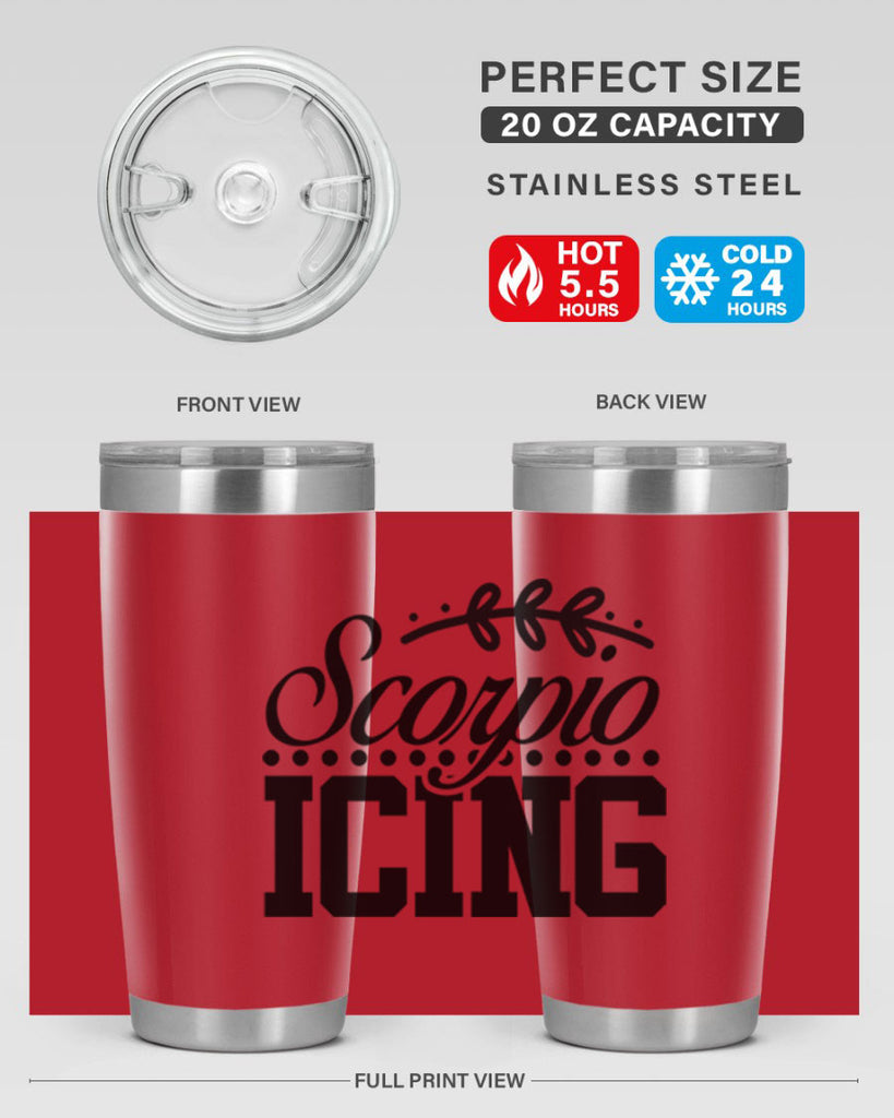 scorpio icing 442#- zodiac- Tumbler