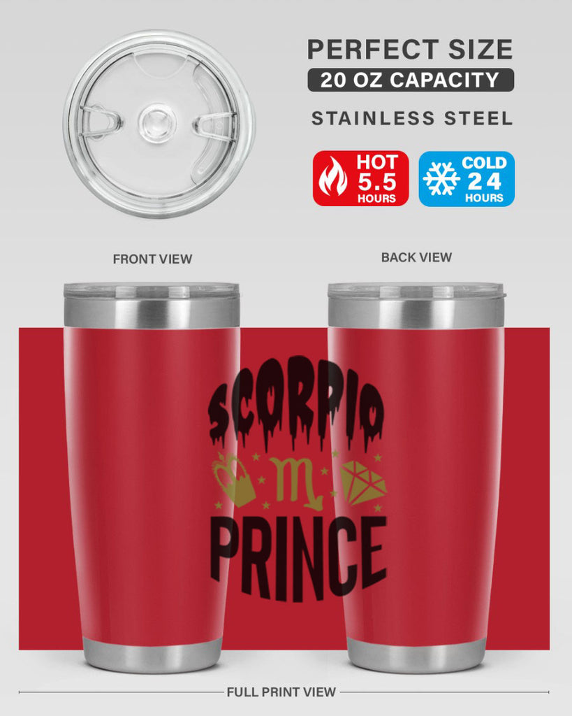 scorpio prince 445#- zodiac- Tumbler