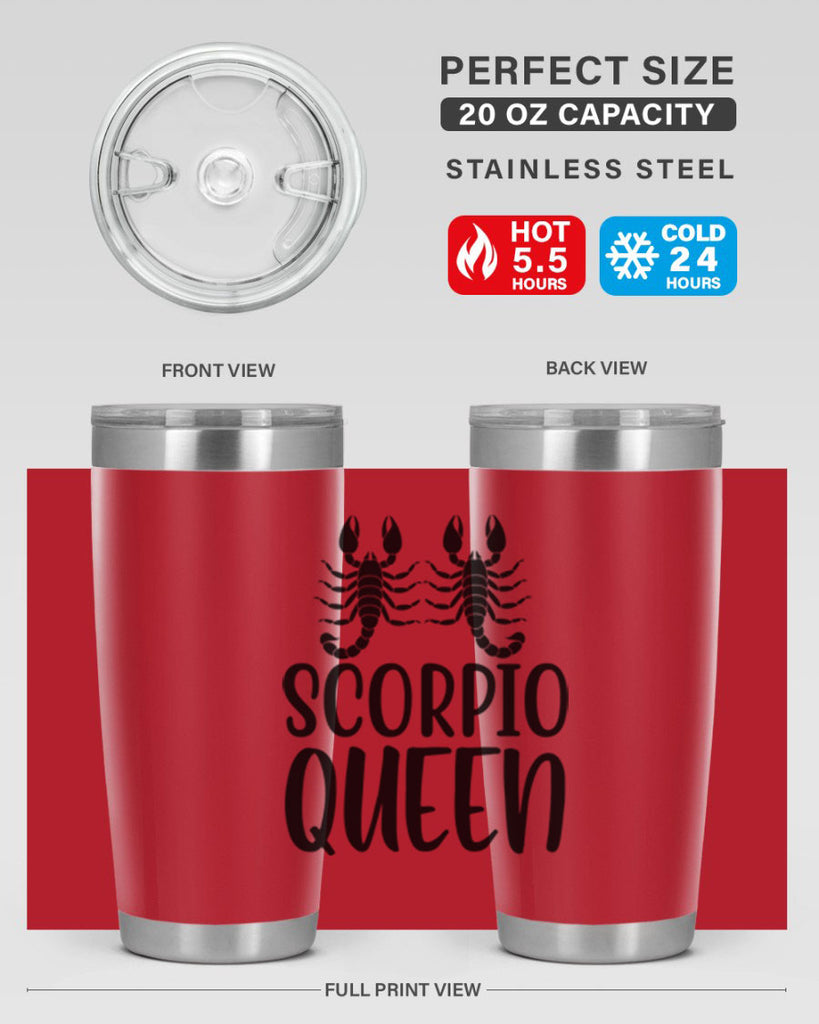 scorpio queen 446#- zodiac- Tumbler