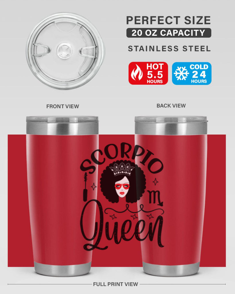 scorpio queen 448#- zodiac- Tumbler