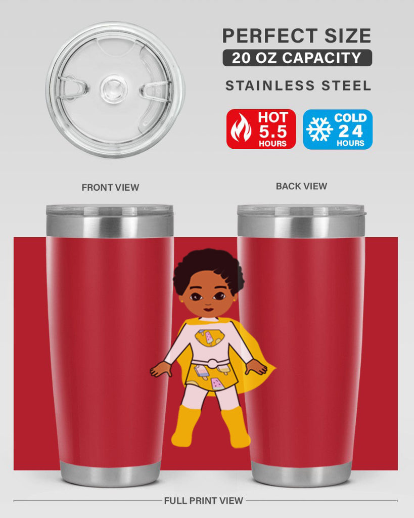 super kid 10#- black men - boys- tumbler