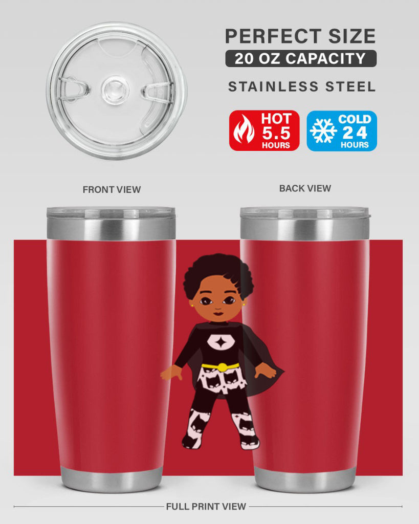 super kid 11#- black men - boys- tumbler