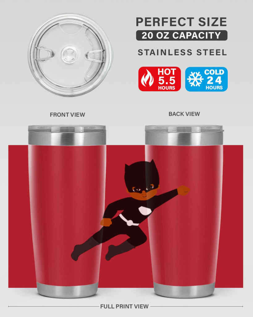 super kid 12#- black men - boys- tumbler