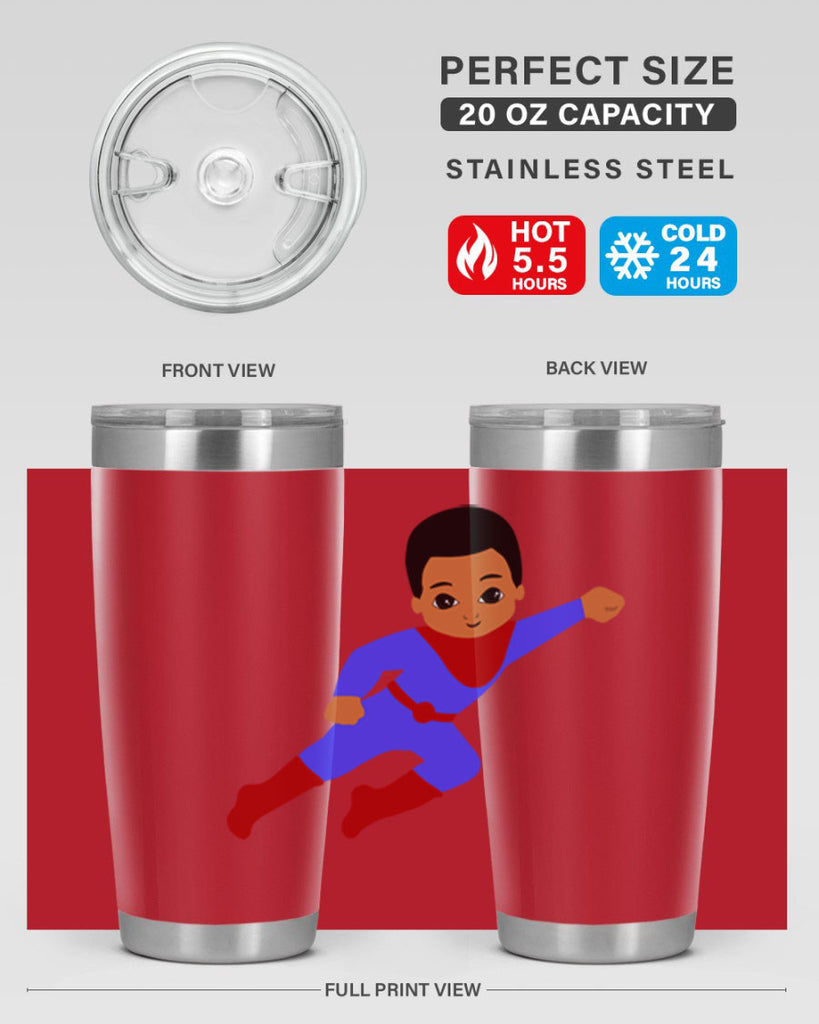 super kid 14#- black men - boys- tumbler