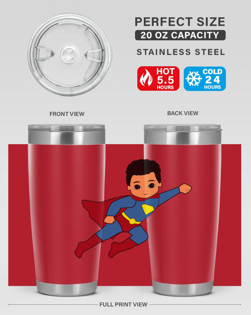 super kid 15#- black men - boys- tumbler