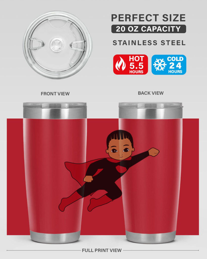 super kid 16#- black men - boys- tumbler