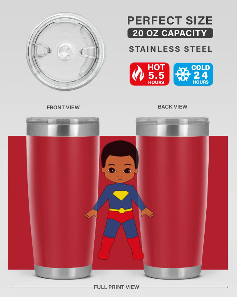 super kid 2#- black men - boys- tumbler