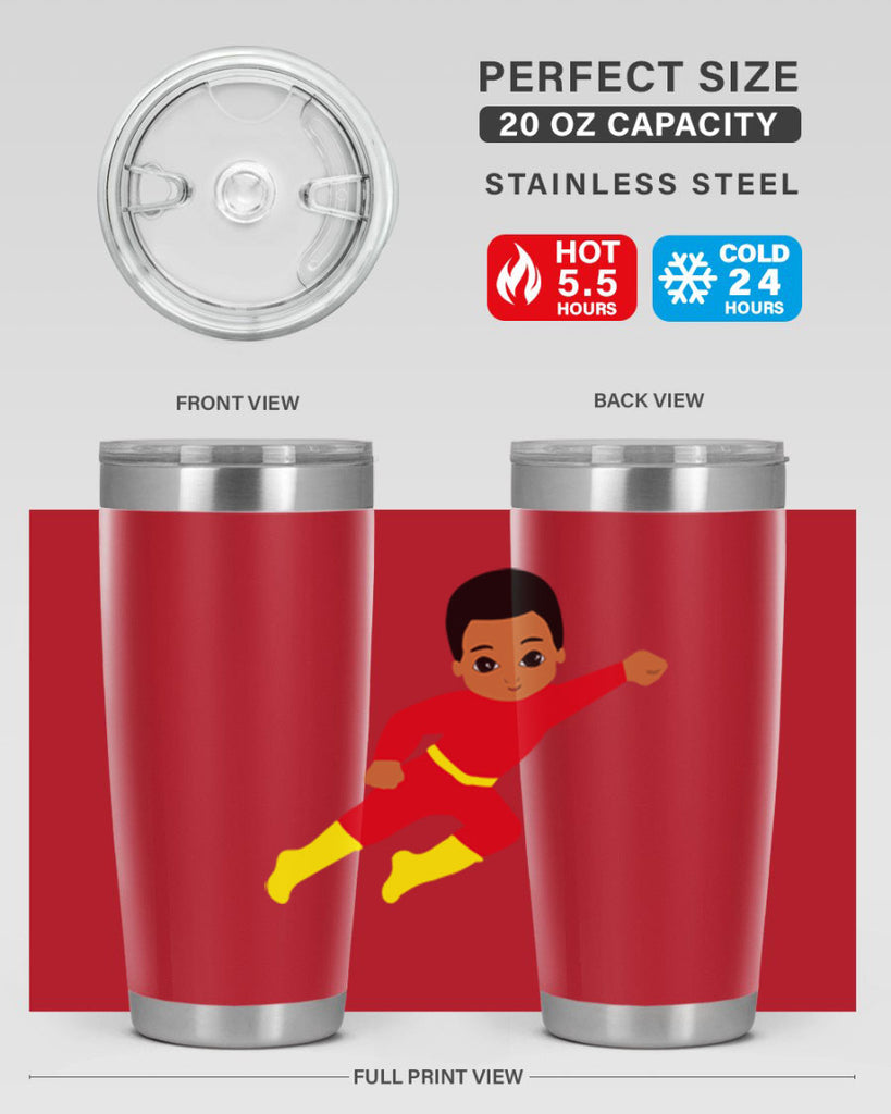 super kid 4#- black men - boys- tumbler