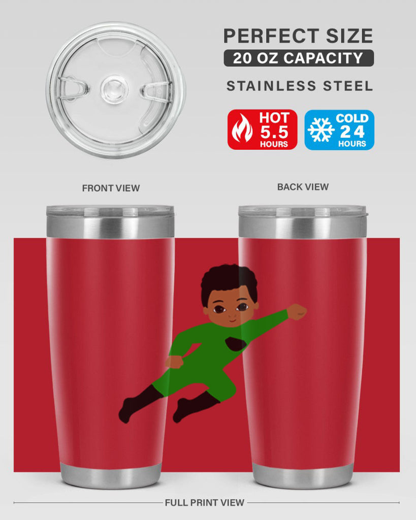 super kid 6#- black men - boys- tumbler