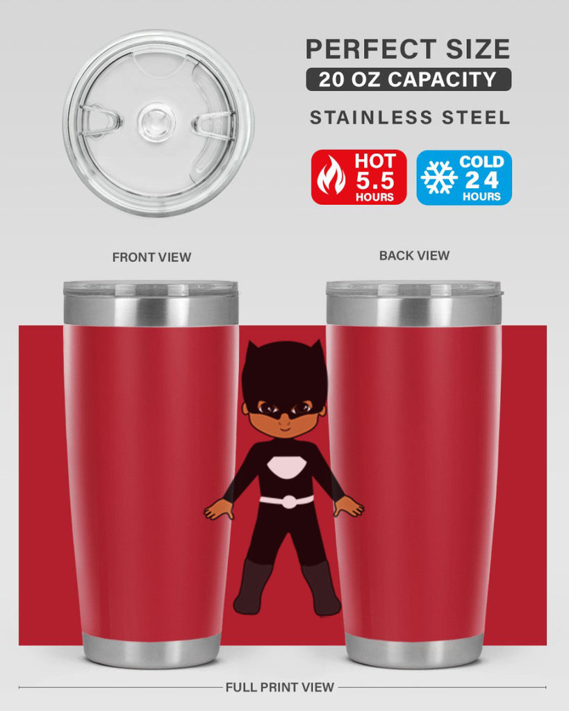 super kid 8#- black men - boys- tumbler