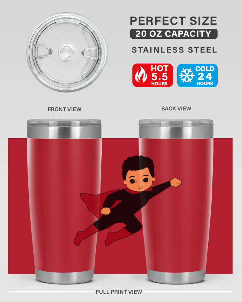 super kid 9#- black men - boys- tumbler