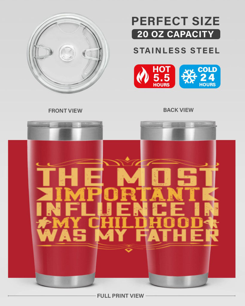 the most important influence in my childhood was my father 16#- Parents Day- Tumbler