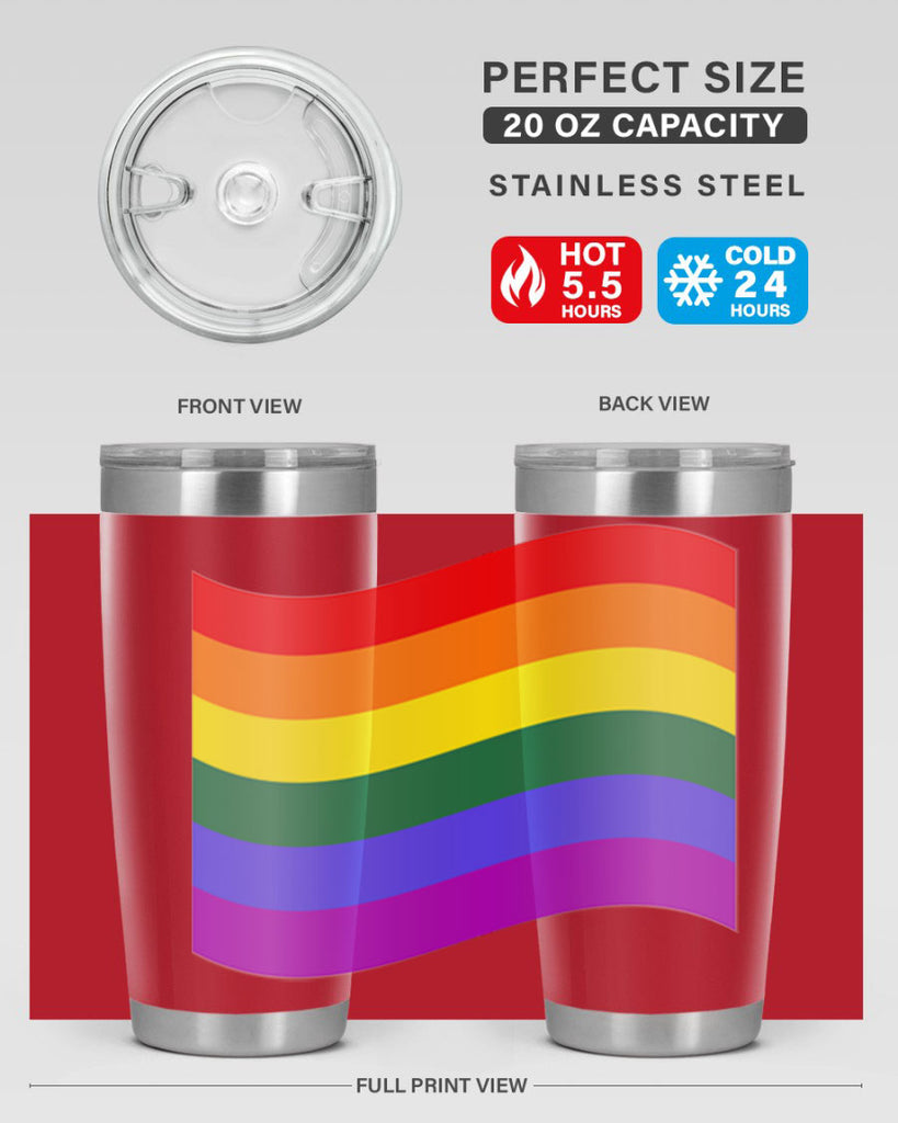 wavy rainbow flag 1#- lgbt- Tumbler