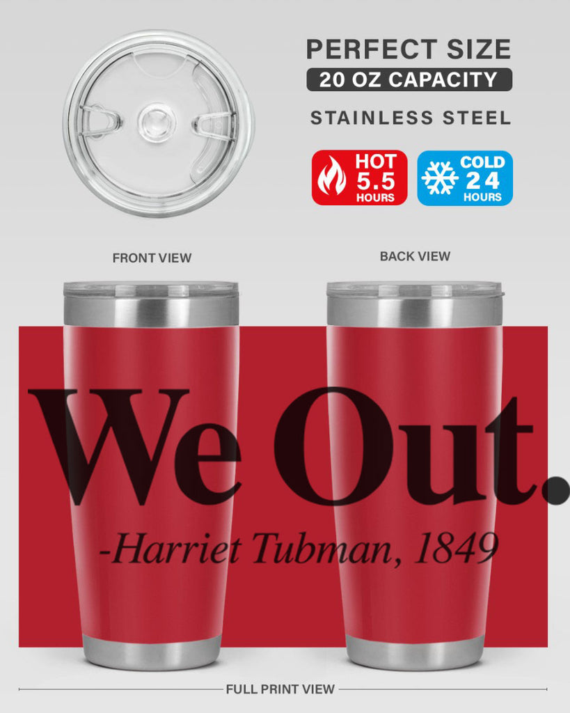 we out harriet tubman 12#- black words phrases- Cotton Tank