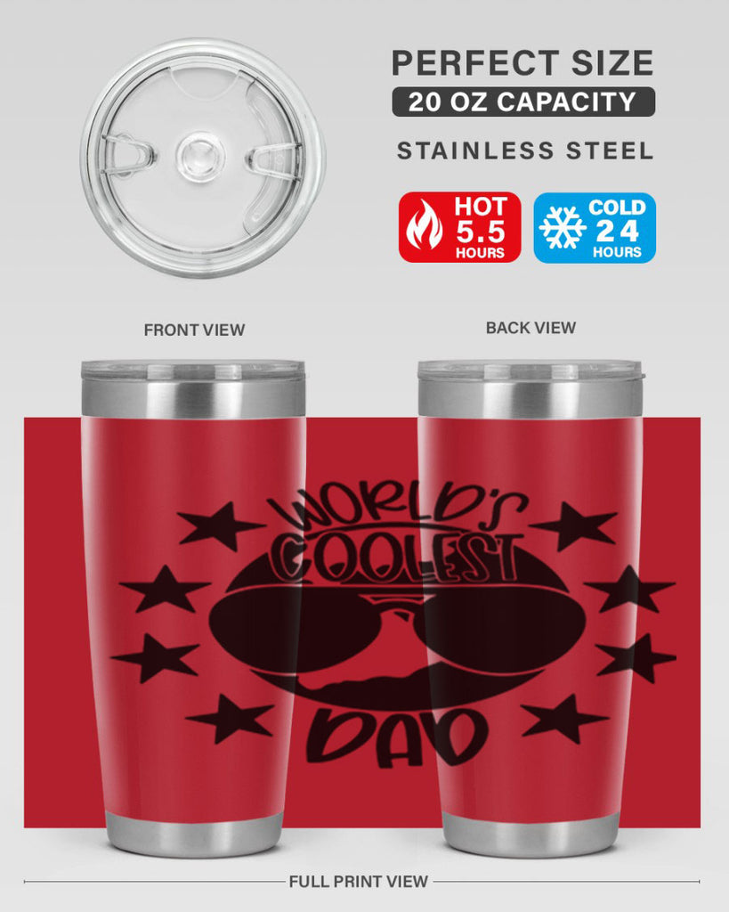 worlds coolest dad 11#- fathers day- Tumbler