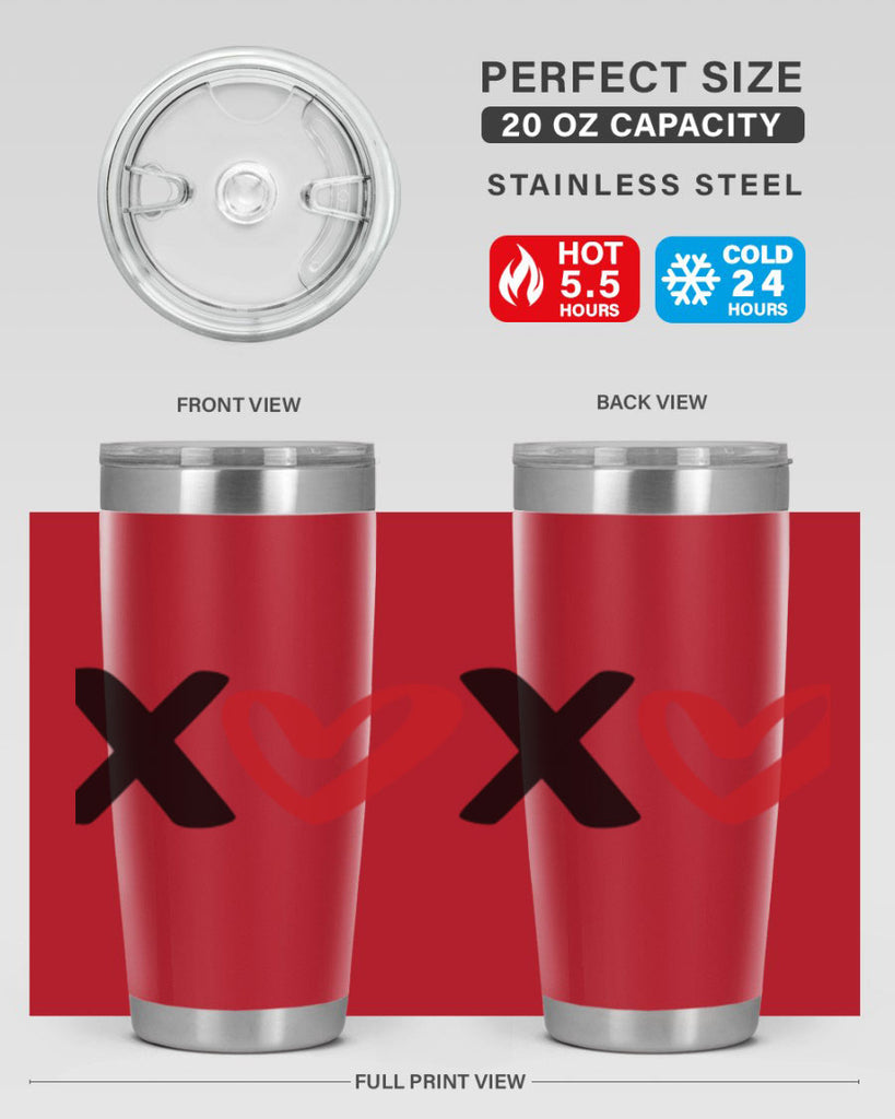xoxo 12#- valentines day- Tumbler