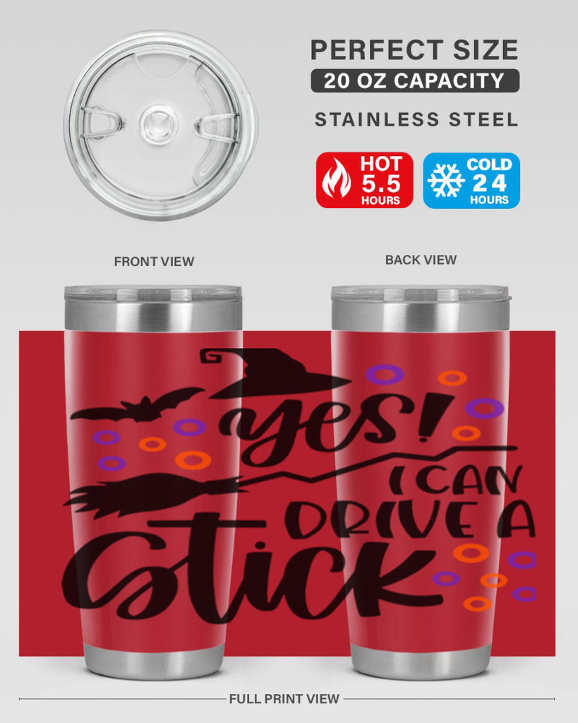 yes i can drive a stick 3#- halloween- Tumbler