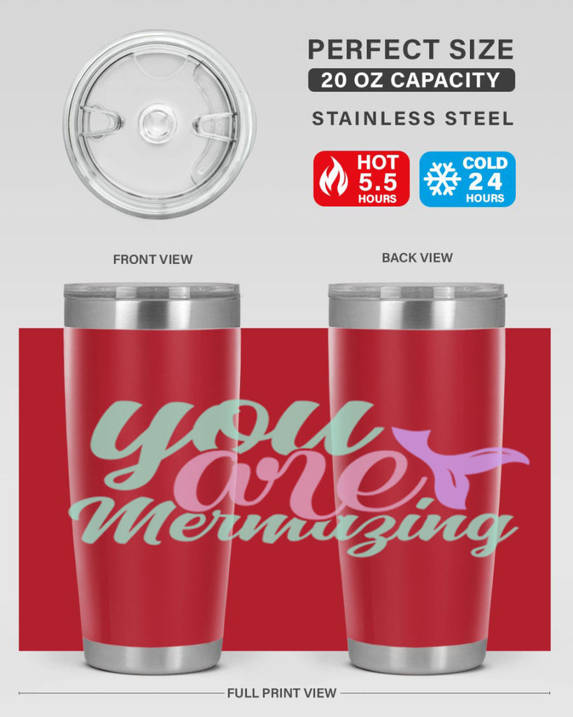 you are mermazing 9#- mermaid- Tumbler