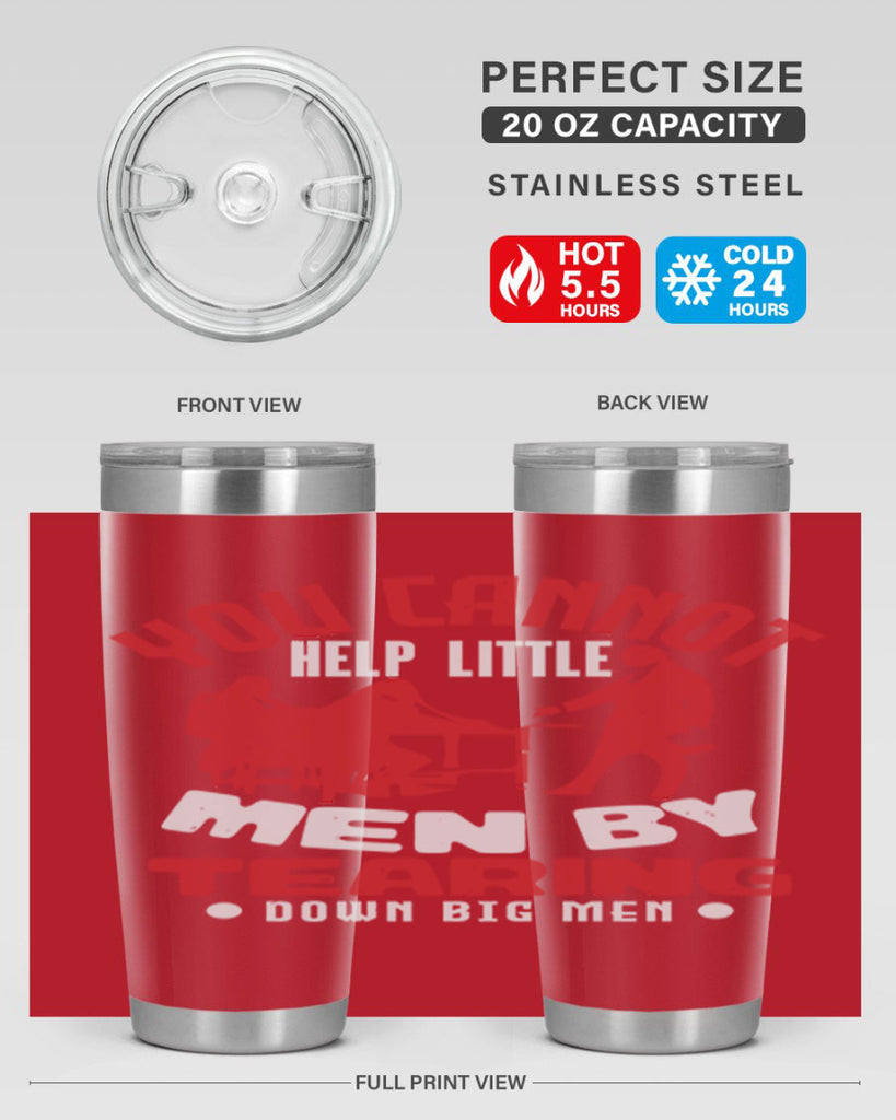 you cannot help little men Style 72#- Fourt Of July- Tumbler