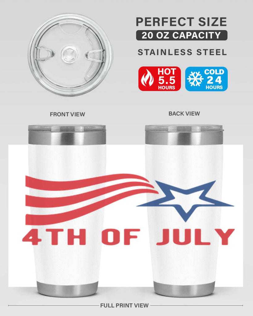 4th of July design Style 66#- Fourt Of July- Tumbler