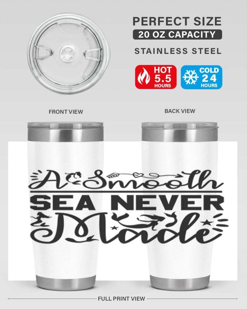 A Smooth Sea Never Made 11#- mermaid- Tumbler