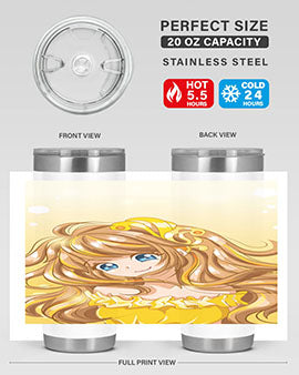 A beautiful and happy princess with gold dress game 131#- anime- Tumbler