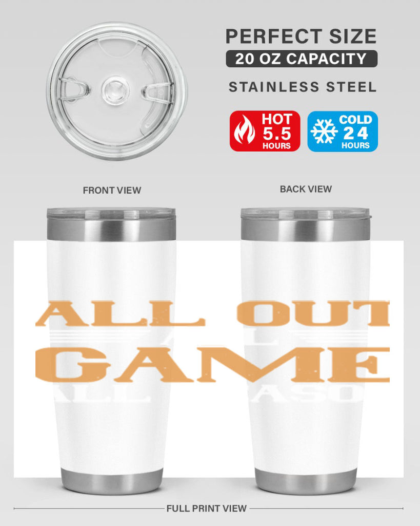 All out all game all season 2238#- badminton- Tumbler
