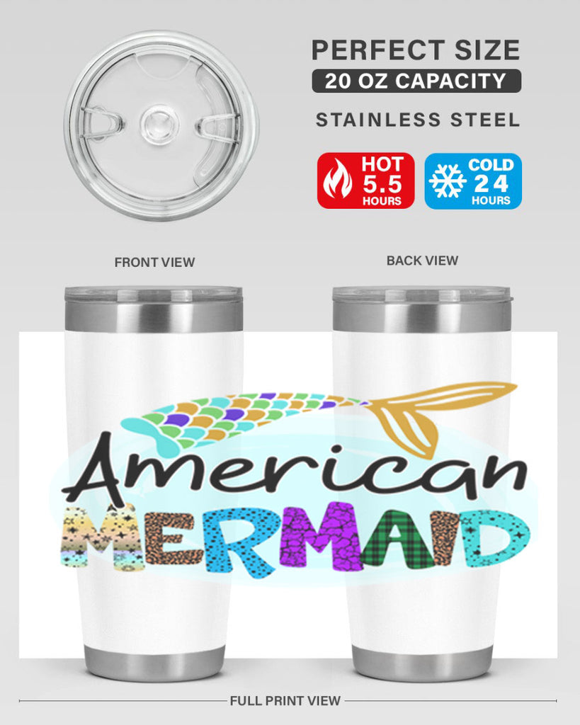 American Mermaid 14#- mermaid- Tumbler
