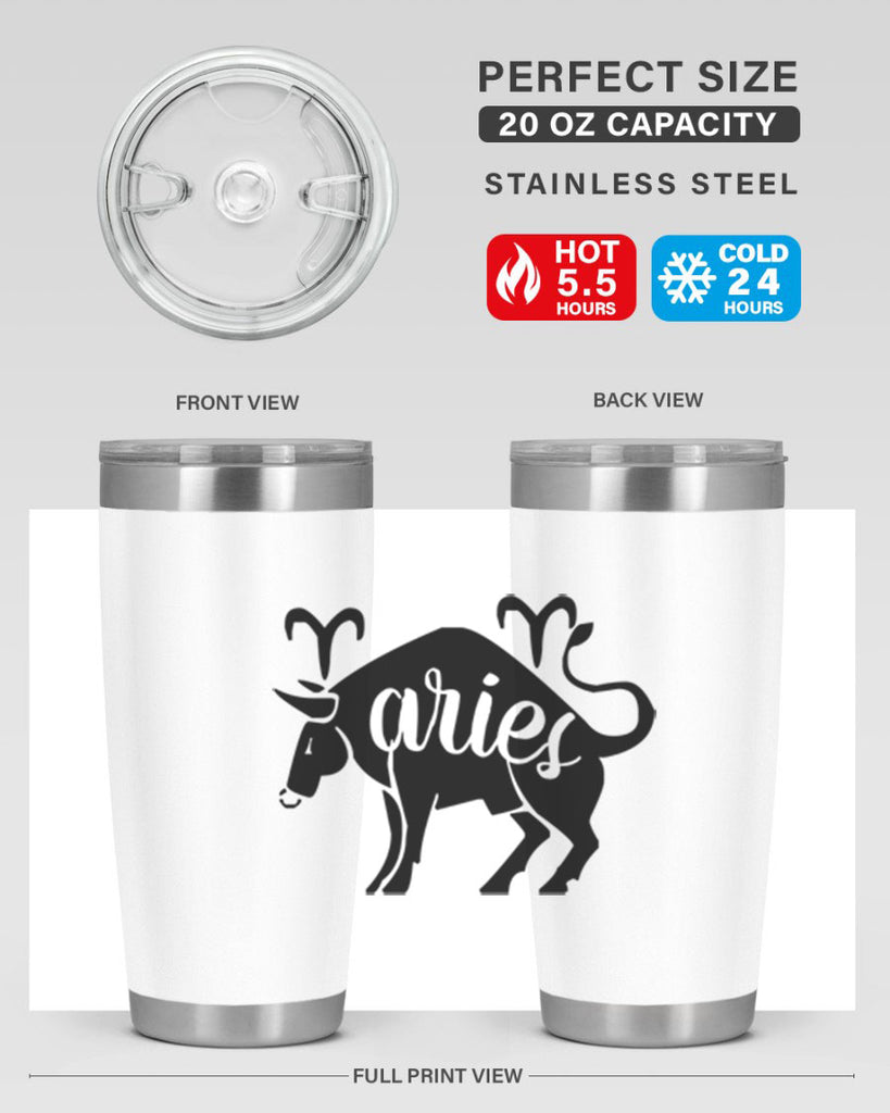 Aries 104#- zodiac- Tumbler