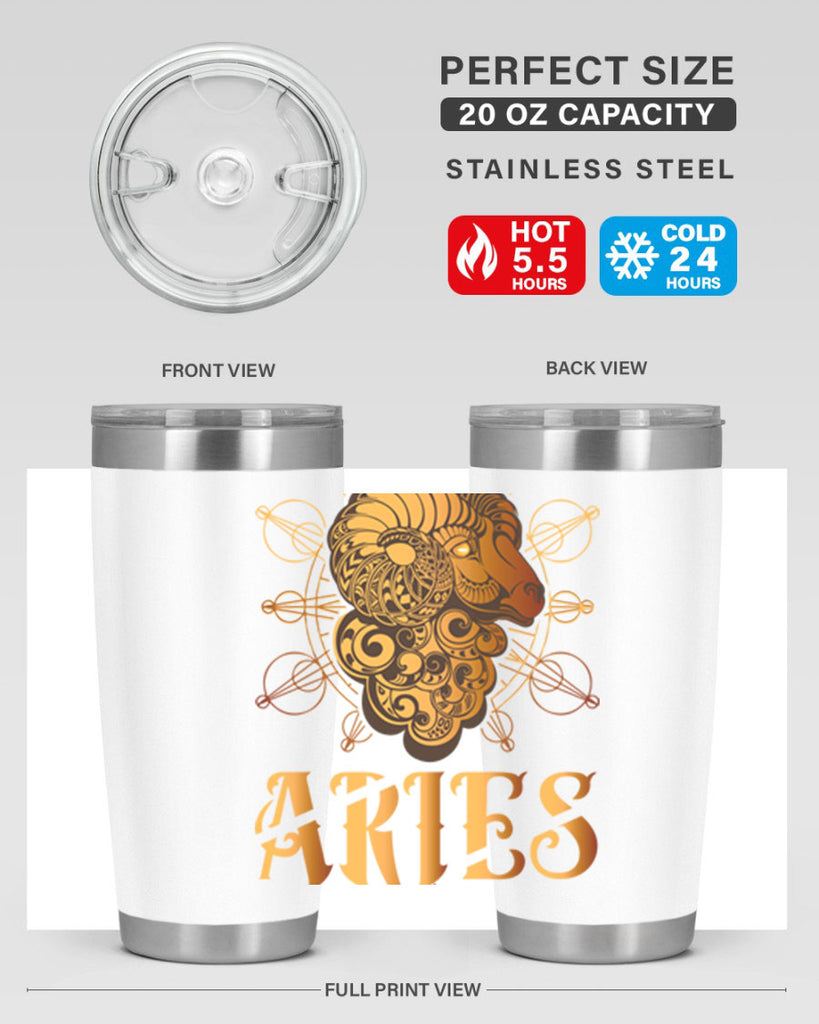 Aries 121#- zodiac- Tumbler
