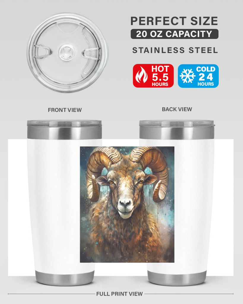 Aries 54#- zodiac- Tumbler