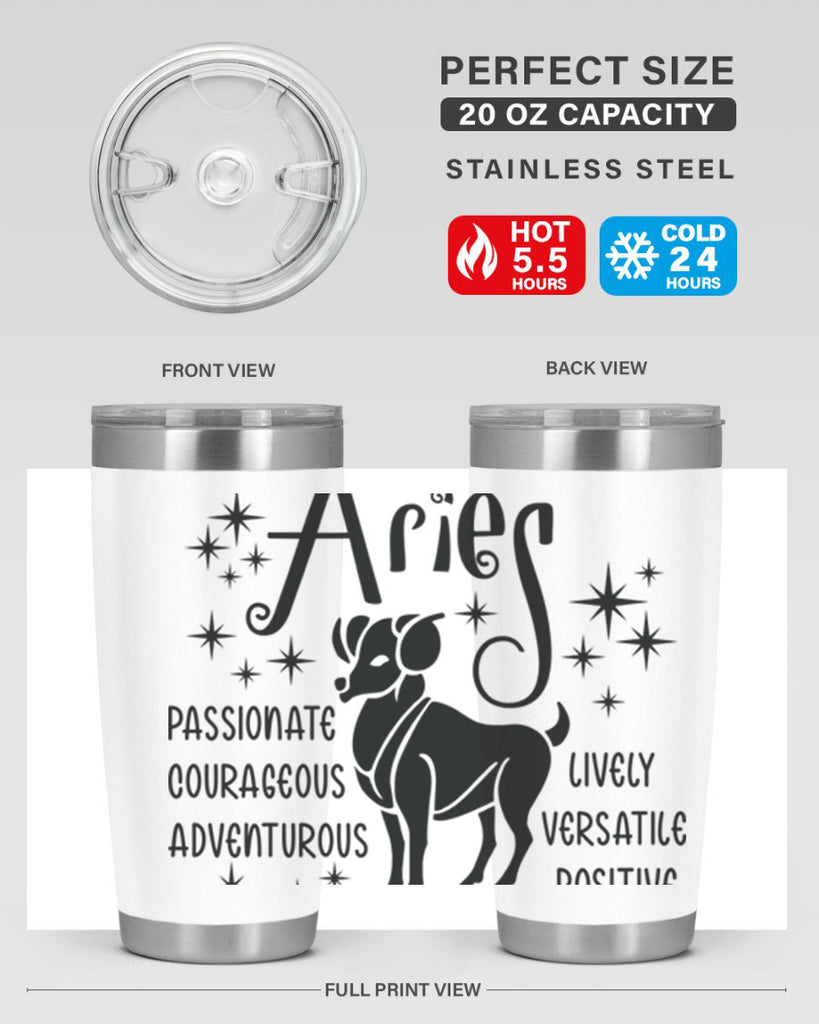 Aries 93#- zodiac- Tumbler