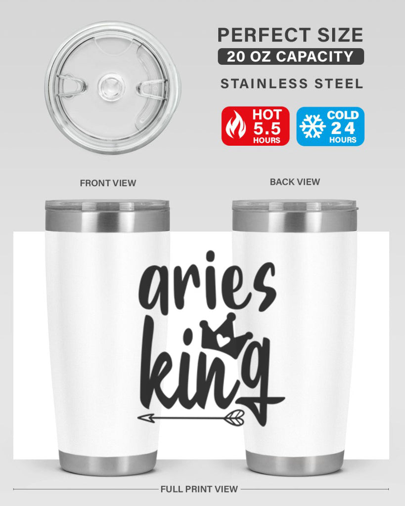 Aries king 108#- zodiac- Tumbler