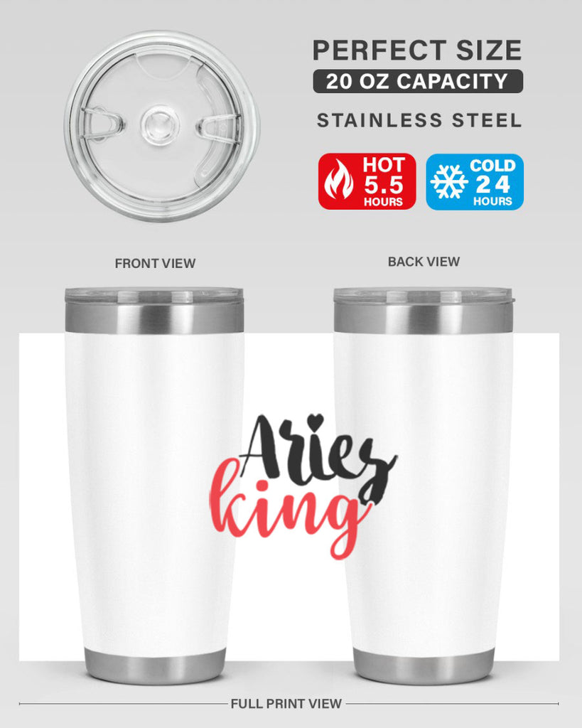 Aries king 96#- zodiac- Tumbler