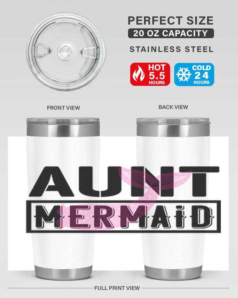 Aunt mermaid 17#- mermaid- Tumbler