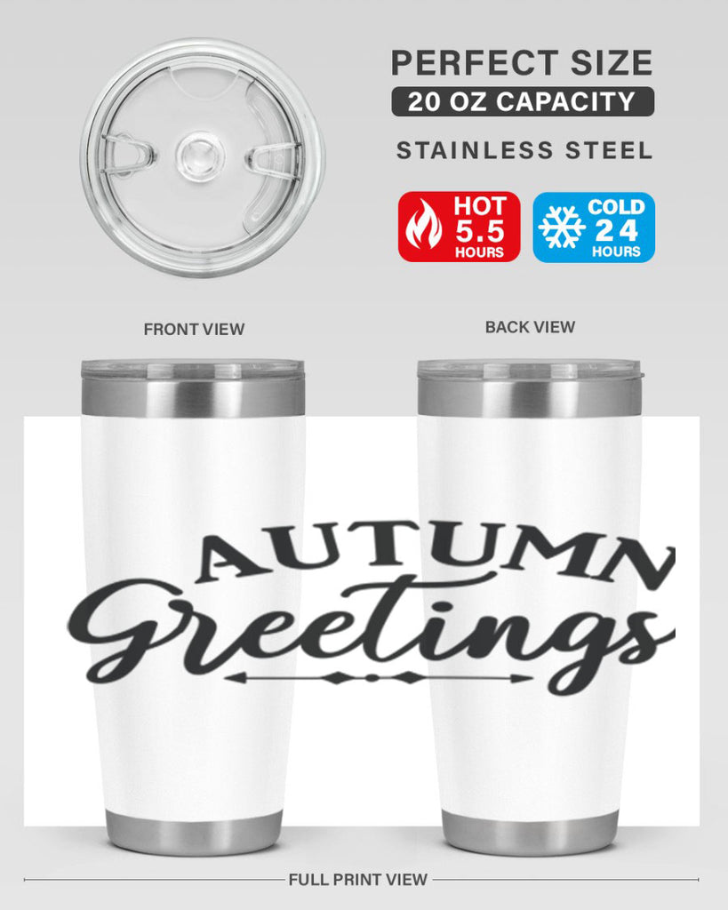 Autumn Greetings 16#- fall- Tumbler