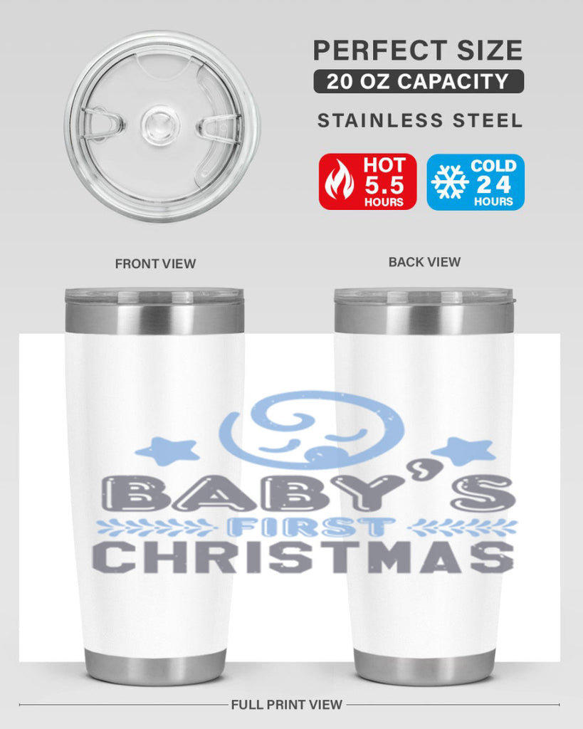 Baby First Christmas Style 2#- baby shower- tumbler