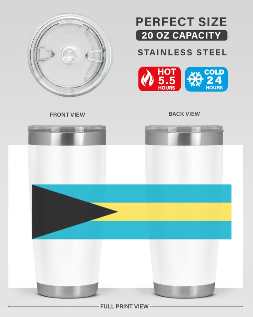 Bahamas 186#- world flags- Tumbler