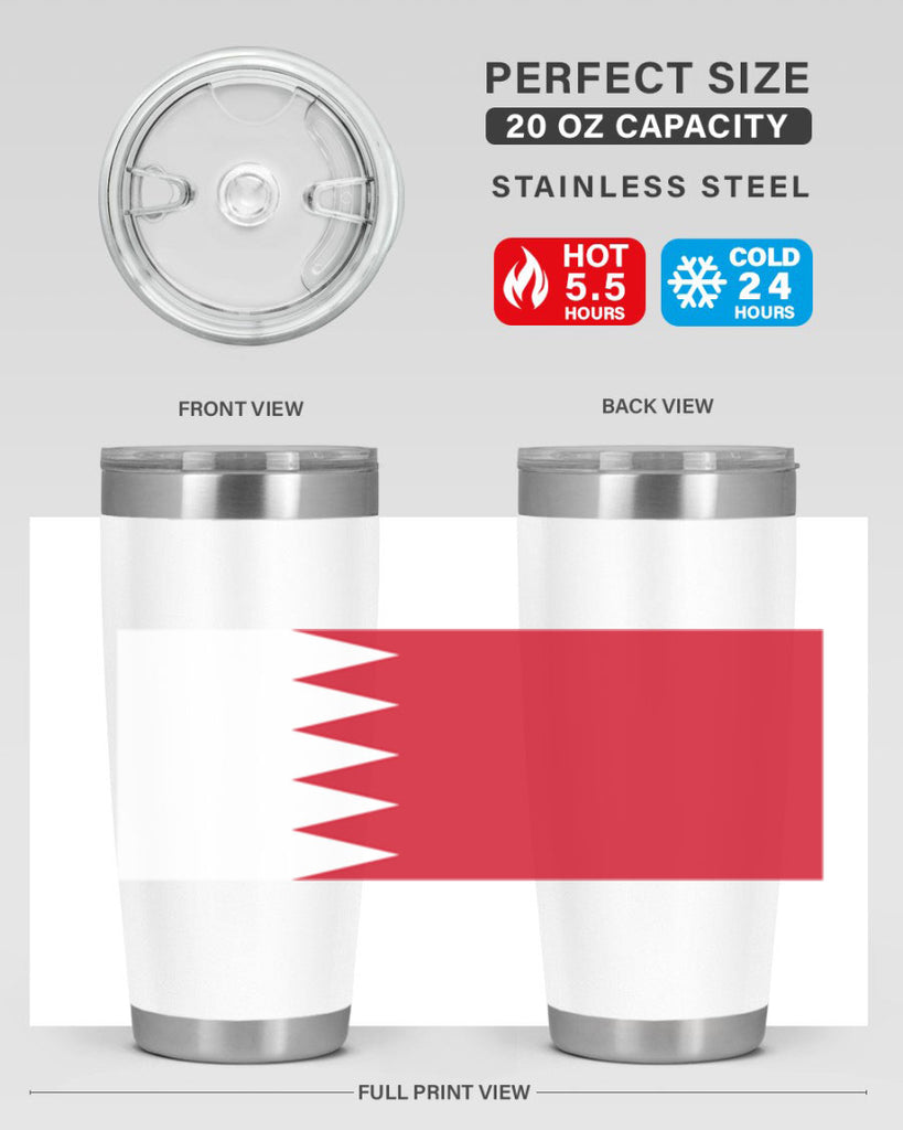 Bahrain 185#- world flags- Tumbler