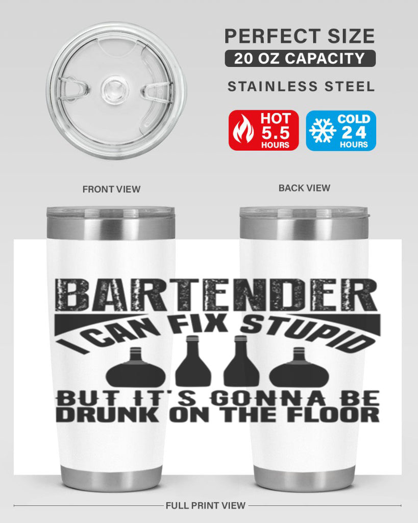 Bartender I can fix Style 9#- bartender- tumbler